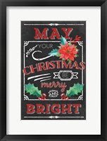 Merry and Bright Framed Print