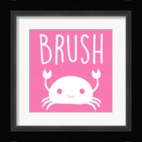 Sea Creatures-Brush Framed Print