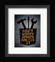 Don't Worry In Black Fine Art Print