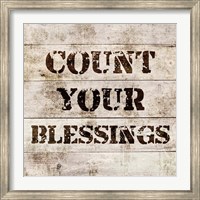 Count Your Blessings In Wood Fine Art Print