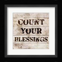 Count Your Blessings In Wood Fine Art Print