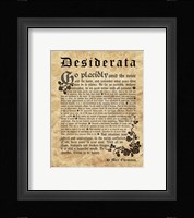 Old English Desiderata Fine Art Print