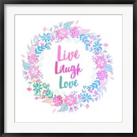 Live, Laugh, Love-Pastel Fine Art Print