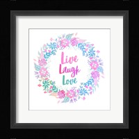 Live, Laugh, Love-Pastel Fine Art Print