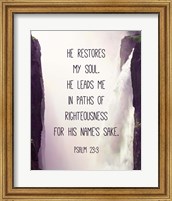 Psalm 23:3 Fine Art Print