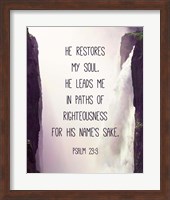 Psalm 23:3 Fine Art Print