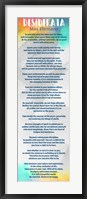 Rainbow Desiderata Framed Print