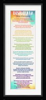 Colorful Desiderata Framed Print