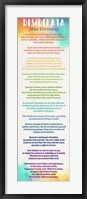 Colorful Desiderata Framed Print