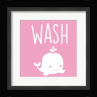 Sea Creatures-Wash Framed Print