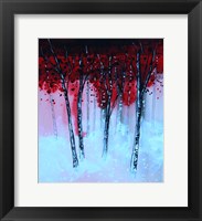 Red & Black Forest Fine Art Print