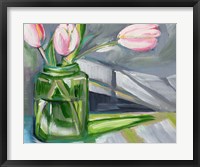 Glass Tulips Framed Print