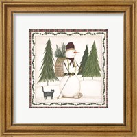 Cross Country Snowman Fine Art Print