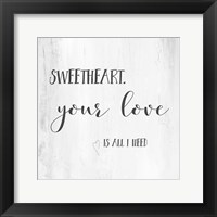 Sweetheart Framed Print