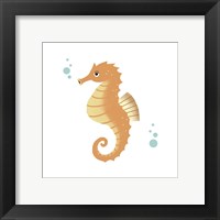 Sea Creatures - Seahorse Framed Print