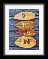 No Place Like Home Leaves Framed Print