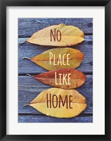 No Place Like Home Leaves Framed Print