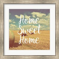 Home Sweet Home Bales of Hay Fine Art Print