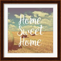Home Sweet Home Bales of Hay Fine Art Print