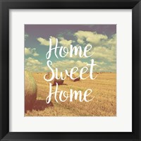 Home Sweet Home Bales of Hay Fine Art Print