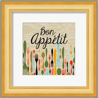 Bon Appetit Cutlery Beige Fine Art Print