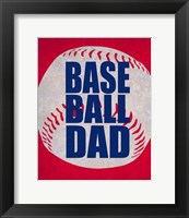 Baseball Dad In Red Fine Art Print