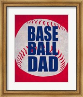 Baseball Dad In Red Fine Art Print