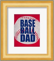 Baseball Dad In Red Fine Art Print
