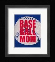 Baseball Mom In Blue Fine Art Print
