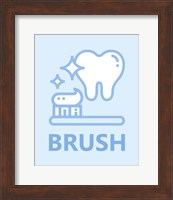 Boy's Bathroom Task-Brush Fine Art Print