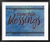 Count Your Blessing-Blue Fine Art Print