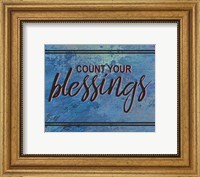 Count Your Blessing-Blue Fine Art Print