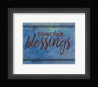 Count Your Blessing-Blue Fine Art Print