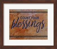 Count Your Blessing-Brown Fine Art Print
