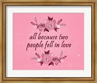 All Because-Pink Fine Art Print