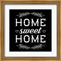 Home Sweet Home-Black Fine Art Print