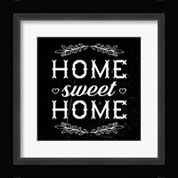 Home Sweet Home-Black Fine Art Print