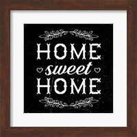 Home Sweet Home-Black Fine Art Print