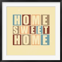 Home Sweet Home-Retro Fine Art Print