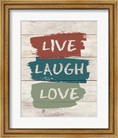 live Laugh Love-Wood Fine Art Print