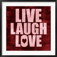Live Laugh Love-Grunge Fine Art Print