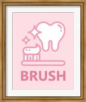Girl's Bathroom Task-Brush Fine Art Print
