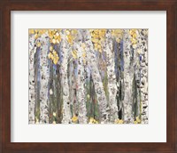 Yellow Leaf Birch Trees Fine Art Print