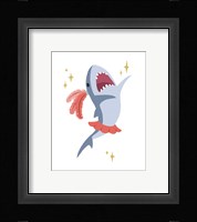 Wash Brush Floss Flush Shark Coral Part I Fine Art Print