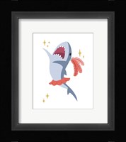 Wash Brush Floss Flush Shark Coral Part III Fine Art Print