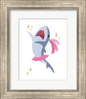 Wash Brush Floss Flush Shark Pink Part III Fine Art Print