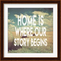 Home is Where Our Story Begins Bales of Hay Fine Art Print