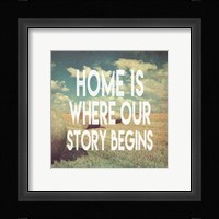 Home is Where Our Story Begins Bales of Hay Fine Art Print