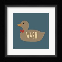 Duck Family Boy Wash Fine Art Print