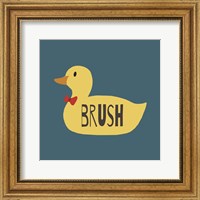 Duck Family Boy Brush Fine Art Print